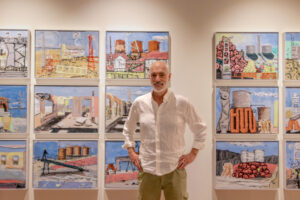 Artists blown back in