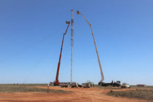 Power line rebuild begins