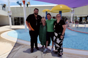 Reason to celebrate at pool