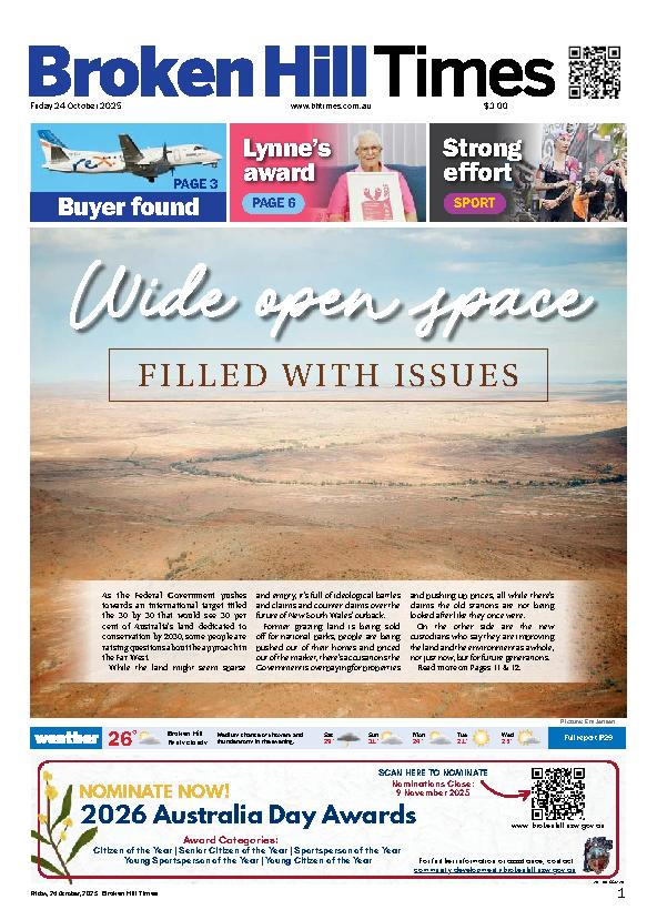 Broken Hill Times – 24th October 2025