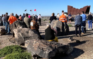 Memorial remembers miners, looks to future